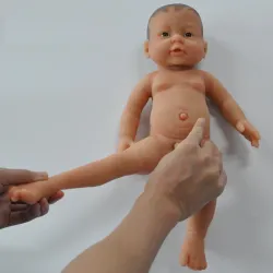 Educativorecién nacido real - bebé niña - muñeca de silicona suave - 41cm - 2000g
