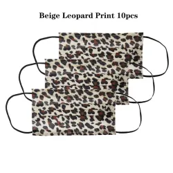 Mund- / Gesichtsschutzmasken - Einweg - 3-lagig - Leopardenmuster - 10 - 50 - 100 Stück