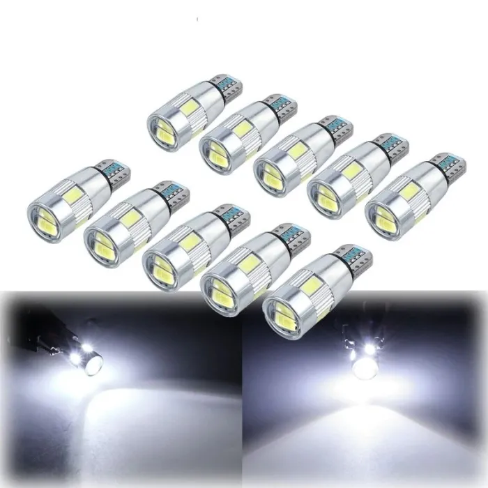 T10 - W5W - SMD - LED autolampen - 10 stuksT10
