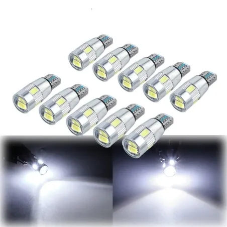 T10 - W5W - SMD - żarówki samochodowe LED - 10 sztukT10