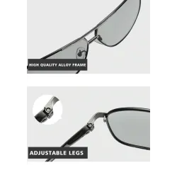 Polarized photochromic sunglasses - day / night driving - UV400