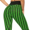 Dehnbare lange Leggings - Abnehmen - mit Gitterdruck - Fitness - Yoga