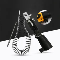 Automatisk spikpistol - med skruvkedja - adapter för elektrisk borr - fäste