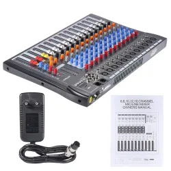 120S-USB - 12 Channels - Audio Mixer - Mixing Console - 48V Phantom Power