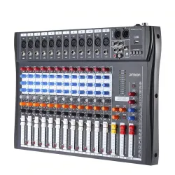 120S-USB - 12 kanalen - audiomixer - mengtafel - 48V fantoomvoedingVersterkers