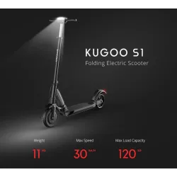 Kugoo S1 - elektrische step - 350W - 3 snelheidsmodi - 30km - opvouwbaarElektrische step