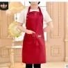 Kitchen / work apron - bib - with 2 pockets - waterproof