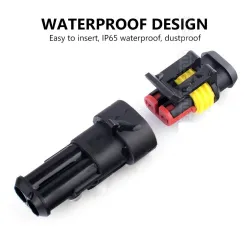 Waterproof connectors - cars - trucks - motorcycles - 5pcs / pack