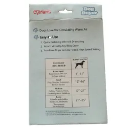 Dog dryer - hair drying kit - pet shower / bath