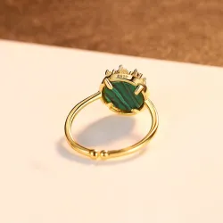 925 sterling silver - ring - resizable - with zirconia decorations