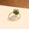 925 sterling silver - ring - resizable - with zirconia decorations
