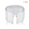 Gas stove windshield - 9 plates - foldable - outdoor / camping