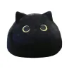 Zwarte kat - katoenen kussen - knuffelKnuffels
