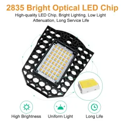 LED bulb - foldable lamp - high power - E27 - 110V - 220V - 40W - 60W - 80W