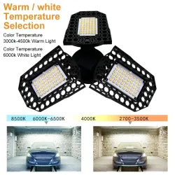 LED bulb - foldable lamp - high power - E27 - 110V - 220V - 40W - 60W - 80W