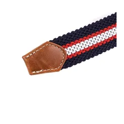 Braided bälte med metall spänne