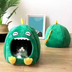 Cats / dogs sleeping bed - pet kennel - dinosaur shaped