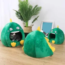 Katzen / Hunde Schlafbett - Tierzwinger - Dinosaurier geformt