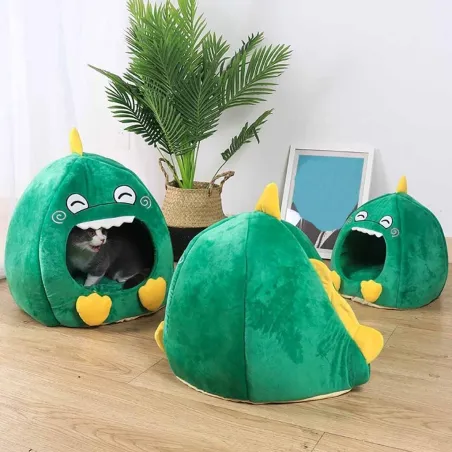 Katzen / Hunde Schlafbett - Tierzwinger - Dinosaurier geformt