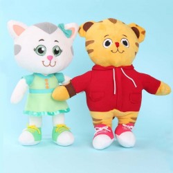 Tiger and kitten - plush dolls - toys - 2 pieces