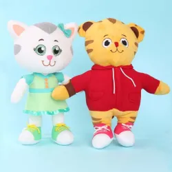 Tiger und Kätzchen - Plüschpuppen - Spielzeug - 2 Stück