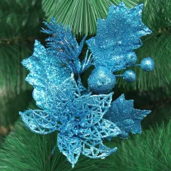 Glitzerzweig - ein hängender Christbaumschmuck