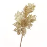 Artificial flowers with glitter - Christmas tree - 1pc