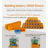 18650 battery fixture - single row - double sided spot welding - lithium battery pack holder