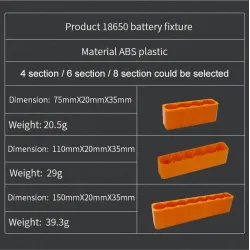 18650 batterijhouder - enkele rij - dubbelzijdig puntlassen - lithiumbatterijhouderBatterijen