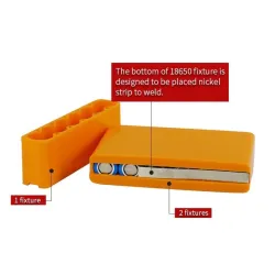 18650 battery fixture - single row - double sided spot welding - lithium battery pack holder