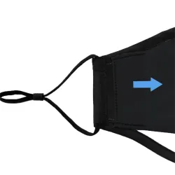 PM 2.5 - filtry do maski na twarz - 5-warstwowe - węgiel aktywny - 12 * 8cm - 1 - 5 - 50 sztuk - czarneMaski na usta