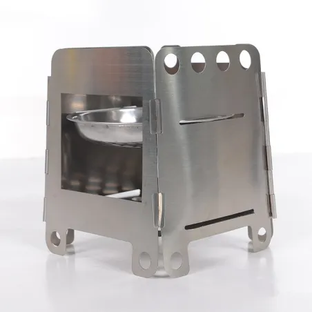 Portable alcohol tray - foldable - stainless steel - camping - picnic