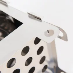 Portable alcohol tray - foldable - stainless steel - camping - picnic