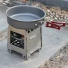 Portable alcohol tray - foldable - stainless steel - camping - picnic