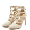 Sexy suède pumps - pumps - met ritssluiting en gespHoge hakken