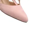 Sexy High Heels aus Wildleder - Pumps - mit Reißverschluss und Schnalle
