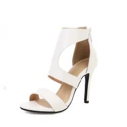 Peep toe strap stiletto - with an ankle strap