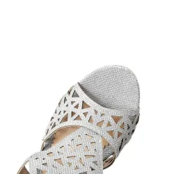 Sexy hollow stiletto - peep toe - with ankle strap