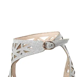 Sexy hollow stiletto - peep toe - with ankle strap