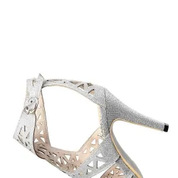 Sexy hollow stiletto - peep toe - with ankle strap