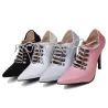 Tacones altosCross-tied high heel sandals - ankle length - lace-up