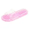 Przeźroczyste klapki - sandały - antypoślizgowe - masaż stóp - uśmierzanie bólu - unisexKapcie