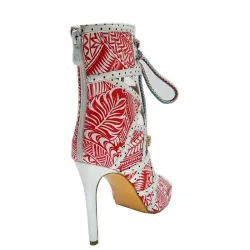 Sexy high heel ankle boots - hollow-out - lace-up - back zipper