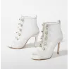 Sexy Mesh High Heels - Schnürung - knöchellang