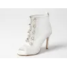 Sexy Mesh High Heels - Schnürung - knöchellang