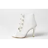 Sexy Mesh High Heels - Schnürung - knöchellang
