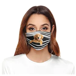 Masque protecteur / visage - réutilisable - imprimé chiens