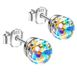AretesPendientes pequeño stud - bola de cristal