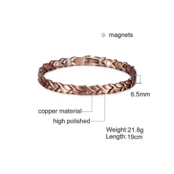 Vintage koppar armband - magnetisk - hälsa - energi - unisex