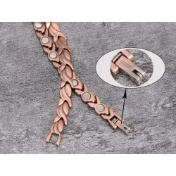 Bracelet en cuivre vintage - magnétique - santé - énergie - unisexe